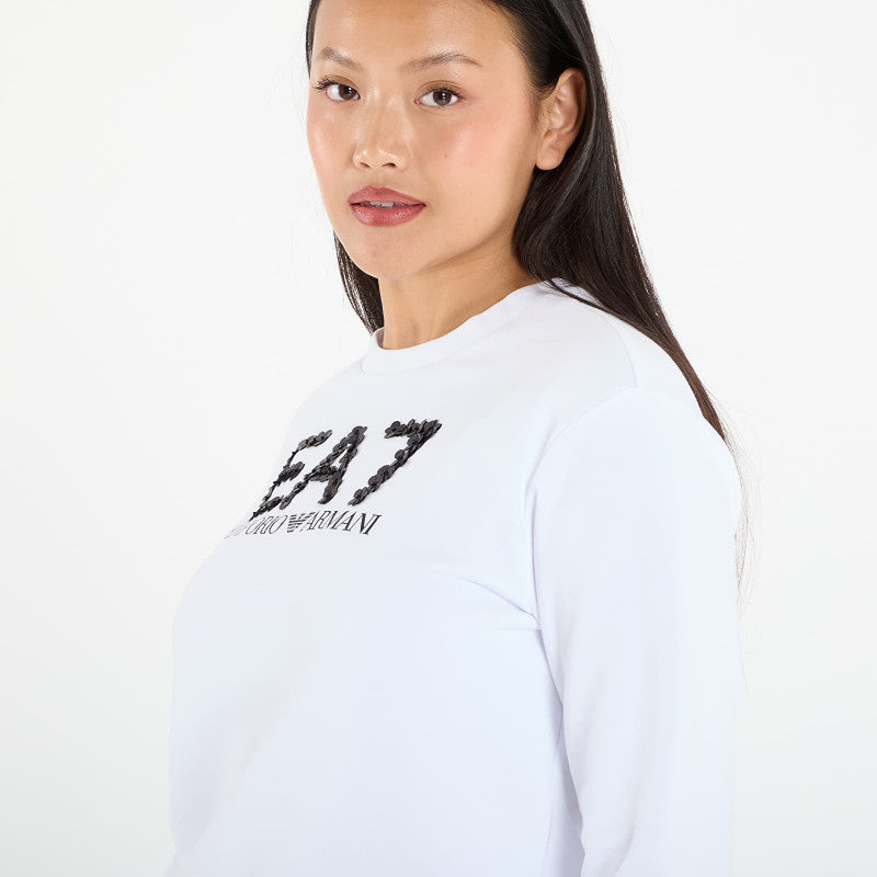 EA7 Emporio Armani Train Logo Series Wmns T-Top Cn C White Alyssum