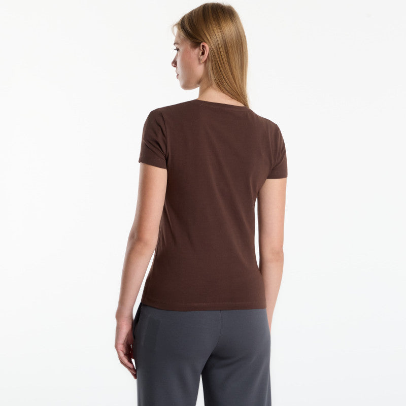 EA7 Emporio Armani Train Graphic Series Wmns Tee Ss Chicory Coffee