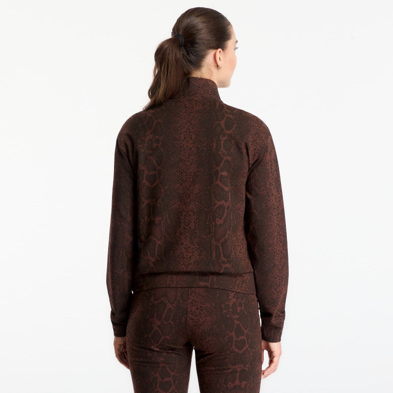 EA7 Emporio Armani Train Graphics Series Wmns T-Top Fancy Chicory Coffee