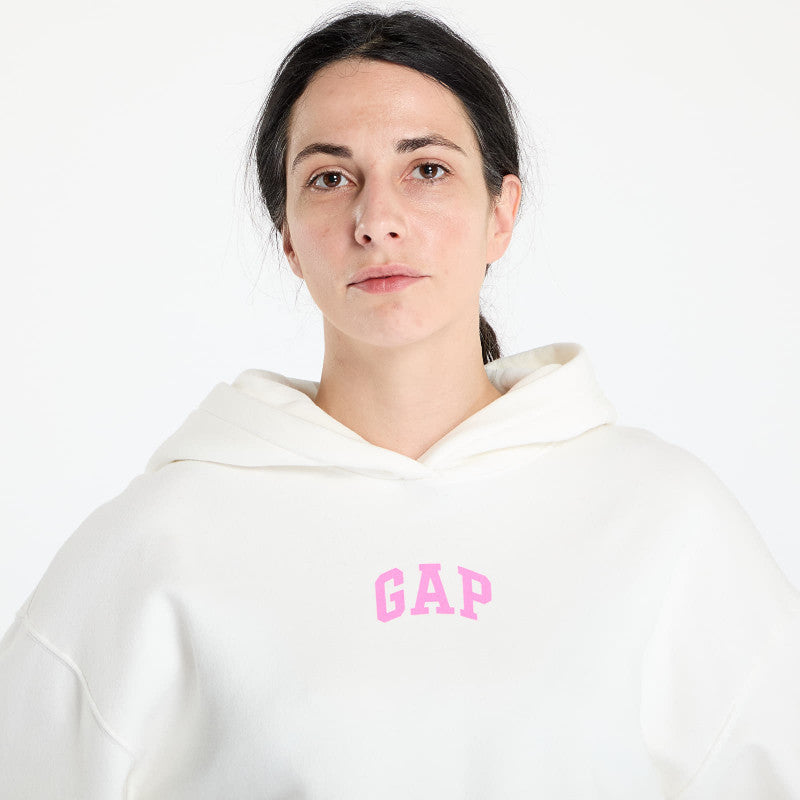 GAP Pg Logo Cropped Po Hoodie New Off White