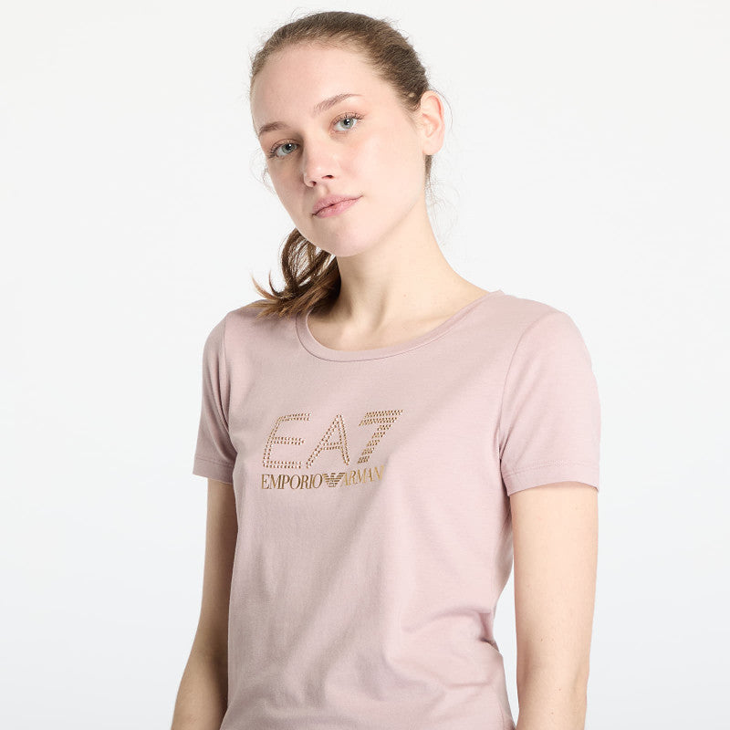 EA7 Emporio Armani Train Evolution Wmns Tee Ss Big L Fawn