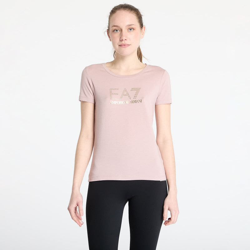 EA7 Emporio Armani Train Evolution Wmns Tee Ss Big L Fawn