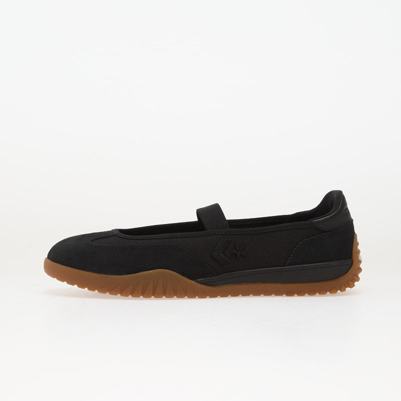 Converse Run Star Trainer Ballet Flat Black/ Black/ Gum