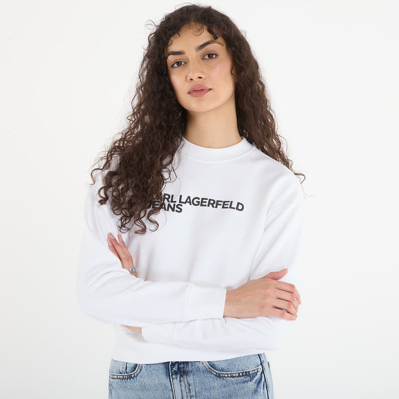 Karl Lagerfeld Jeans Reg Essential Logo Sweat White