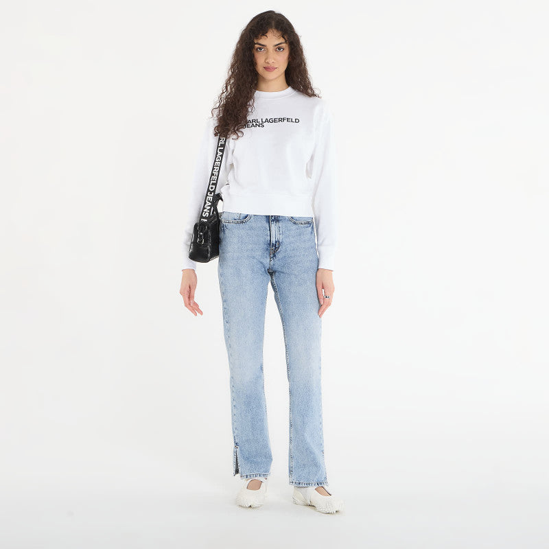 Karl Lagerfeld Jeans Reg Essential Logo Sweat White