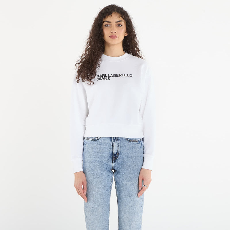 Karl Lagerfeld Jeans Reg Essential Logo Sweat White