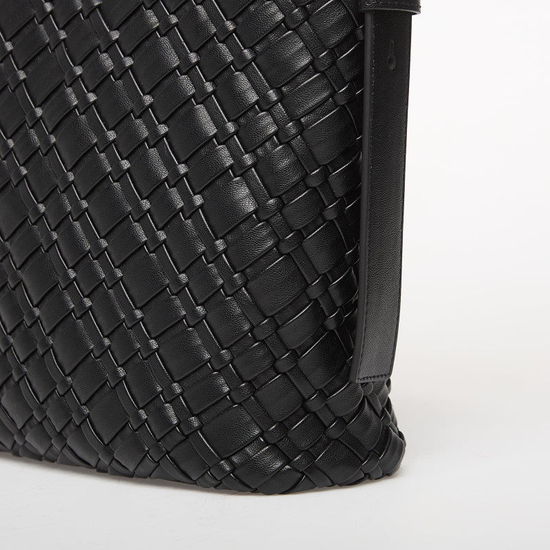 Tommy Hilfiger Th Braided Shoulder Bag Black