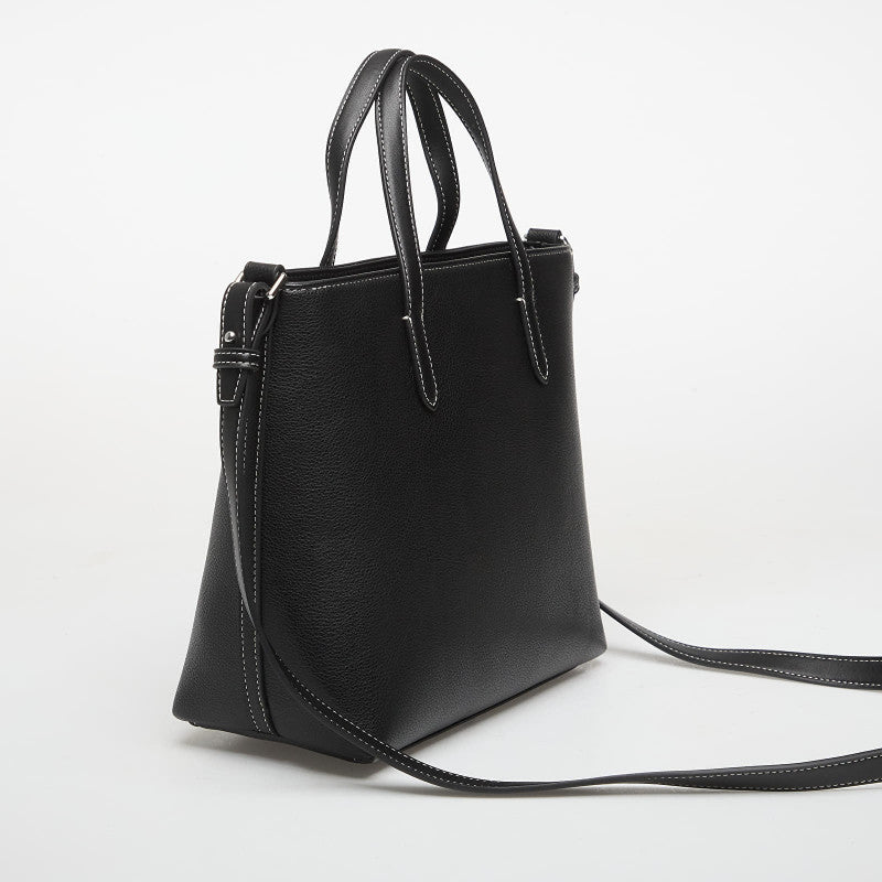 Karl Lagerfeld Jeans Metal Logo Mini Tote Black