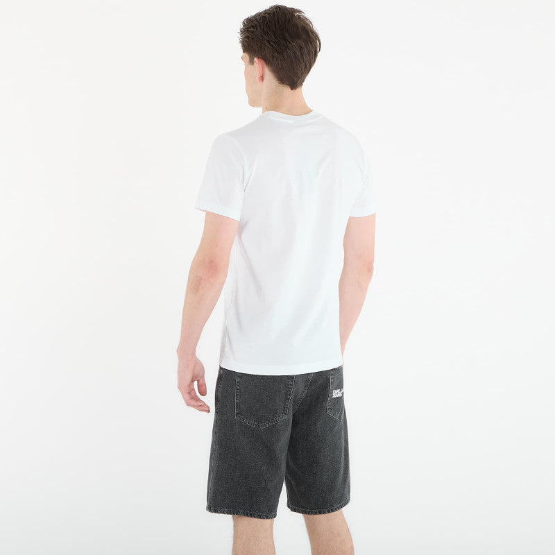 Karl Lagerfeld Jeans Slim Ss Frame Logo Tee White
