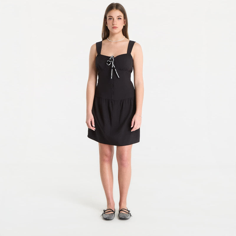 Sukienka Karl Lagerfeld Jeans Strappy Mini Dress Black
