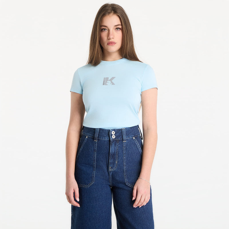 Karl Lagerfeld Jeans Slim Ss K Logo Tee Corydalis Blue