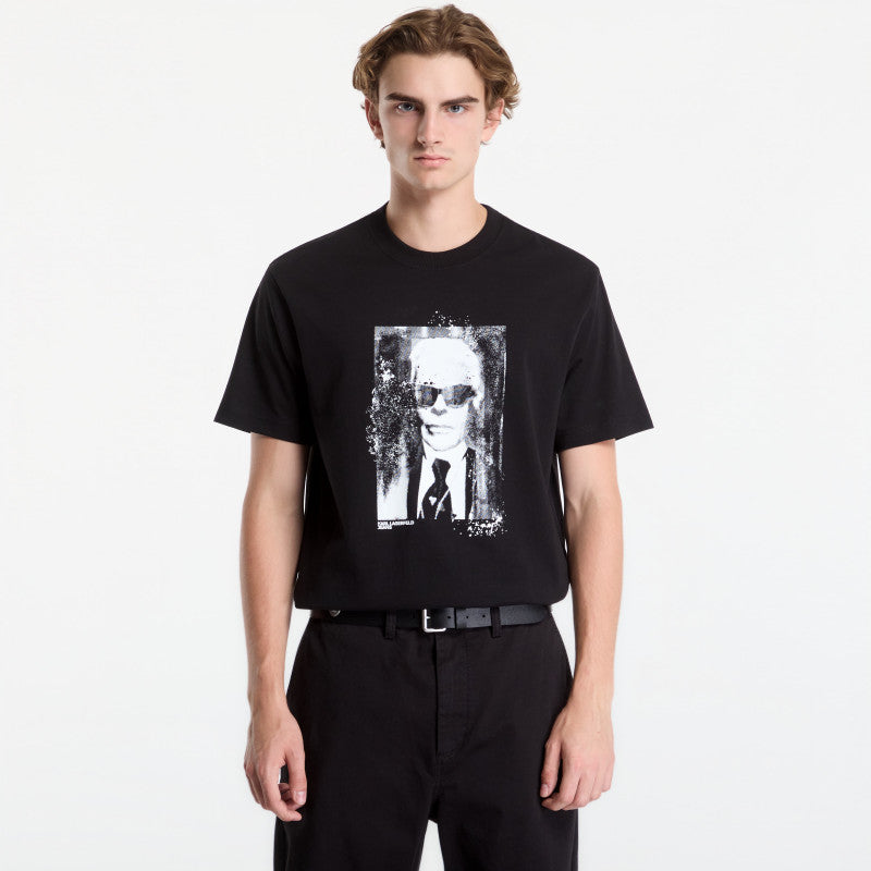 Karl Lagerfeld Jeans Reg Karl Kameo Tee Black