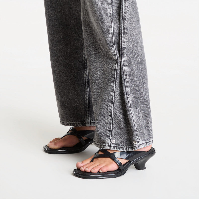 Jeansy Karl Lagerfeld Jeans Lr Wide Leg Denim Acid Dark Grey