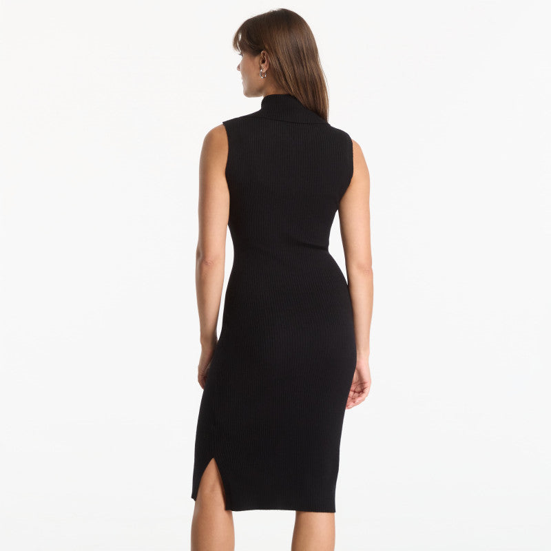 Sukienka Karl Lagerfeld Jeans Knit Collar Dress Black