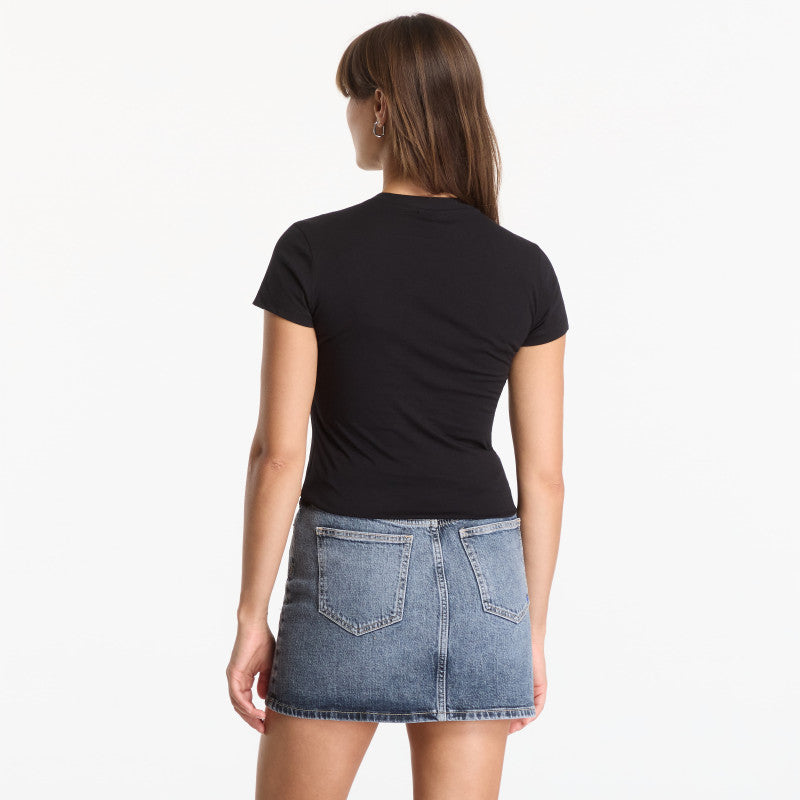 Karl Lagerfeld Jeans Slim Outline Logo Tee Black