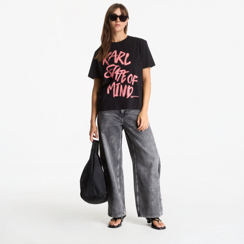 Karl Lagerfeld Jeans Reg Karlism Tee Black