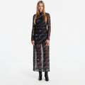 Sukienka Karl Lagerfeld Jeans Mesh Aop Maxi Dress Glow Aop