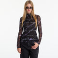 Karl Lagerfeld Jeans Mesh Aop Top Glow Aop