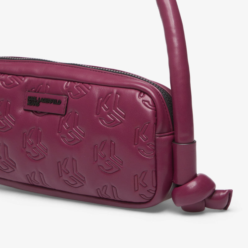Karl Lagerfeld Jeans Puffy Pu Elongated Bag Amaranth