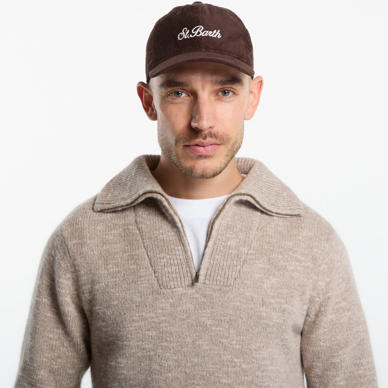 MC2 Saint Barth Baseball Corduroy S Cap Brown