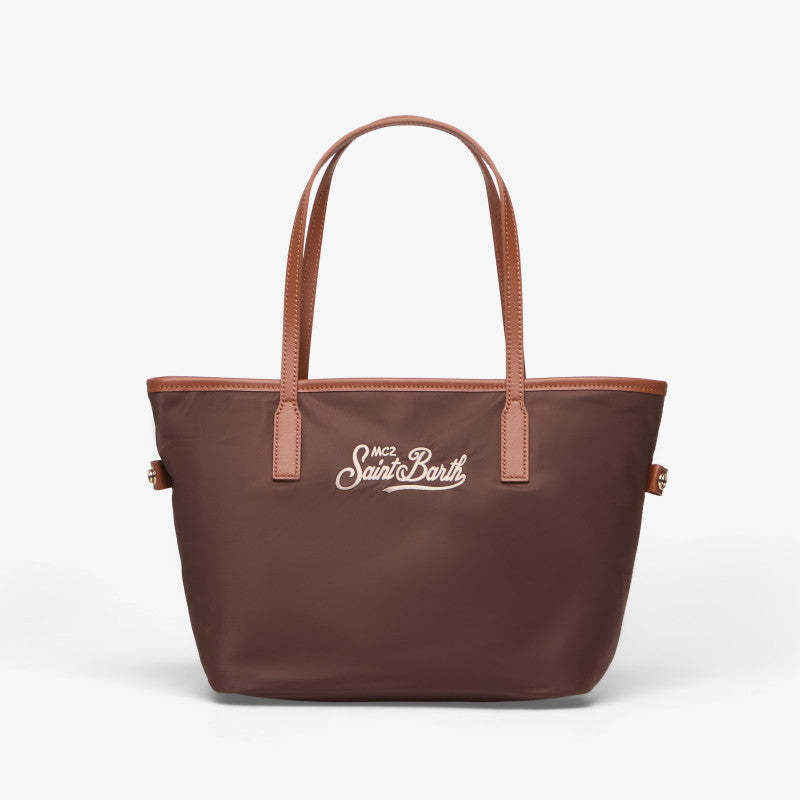 MC2 Saint Barth City Bag Mid Nylon Brown