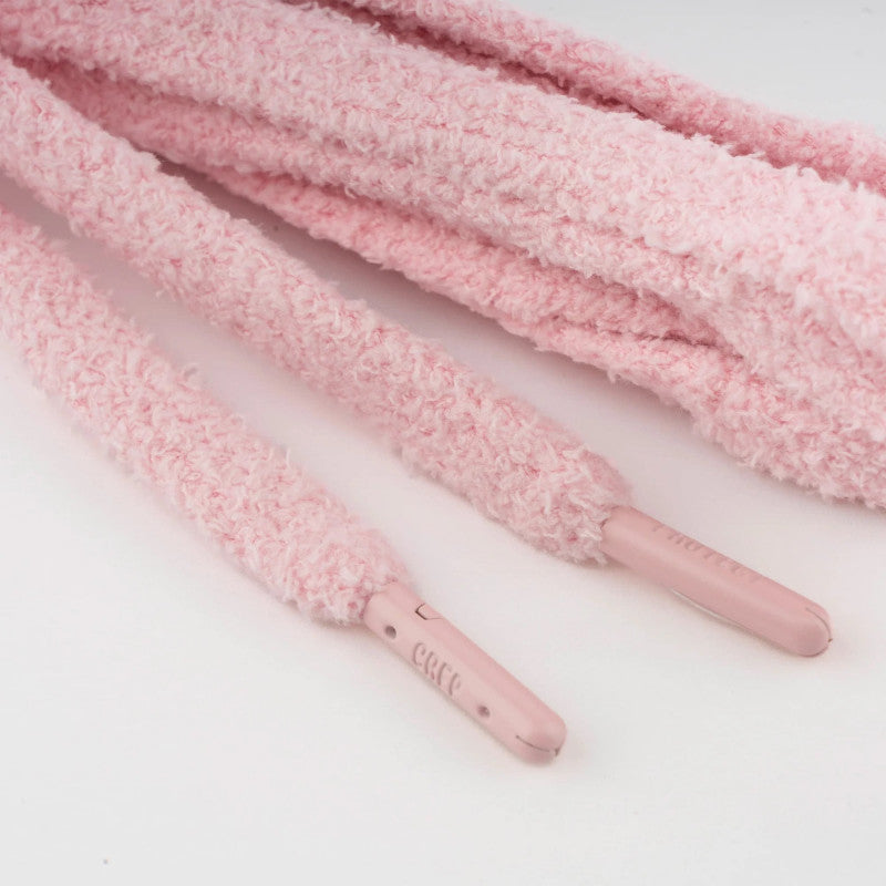 Crep Laces Pink Fuzzy