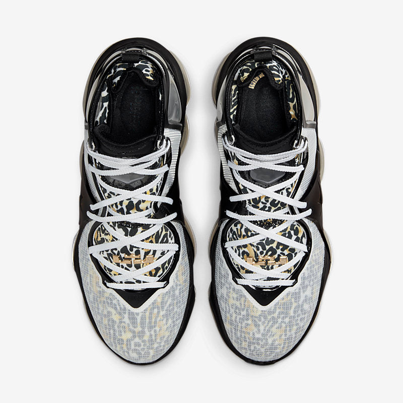 Nike LeBron James XIX White Black Metallic Gold