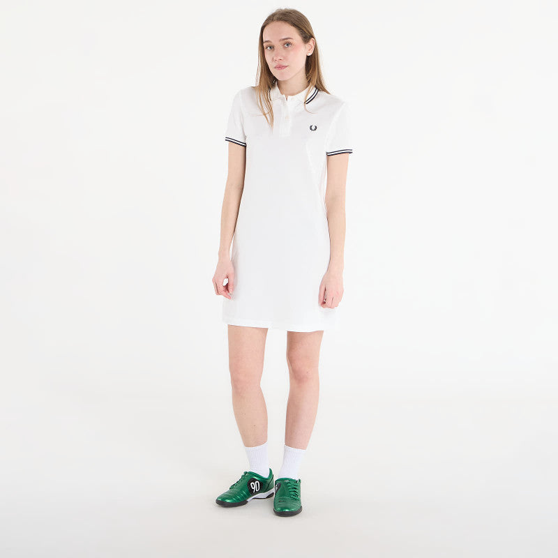 Sukienka FRED PERRY Twin Tipped Fred Perry Dress Snow White/ Navy