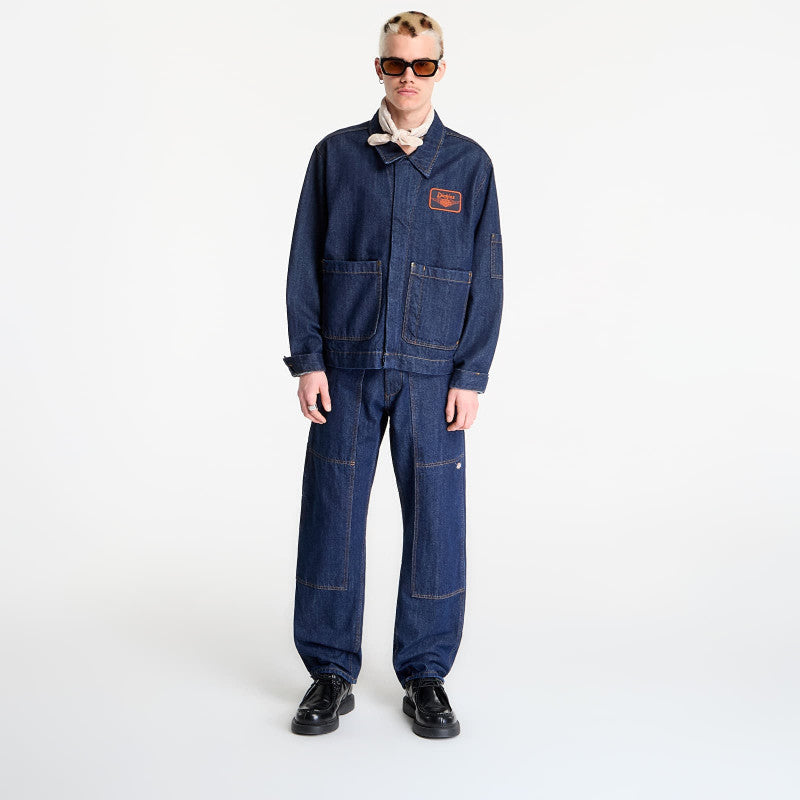 Dickies x Harley Davidson M X Hoodie Denim Jacket Blue
