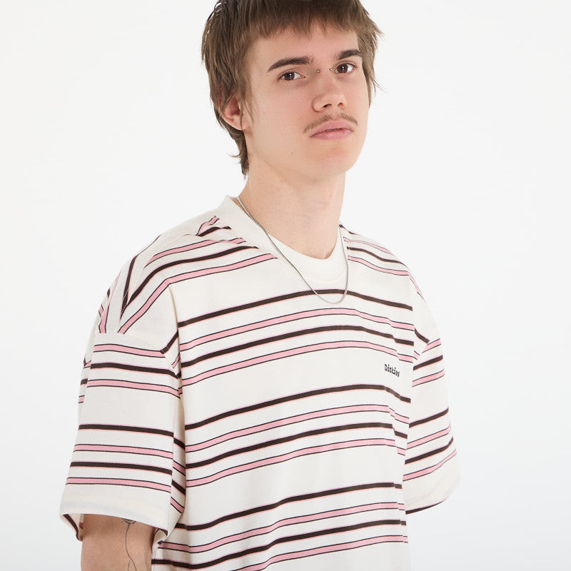 Dickies East Liberty Stripe Ss Tee Egret