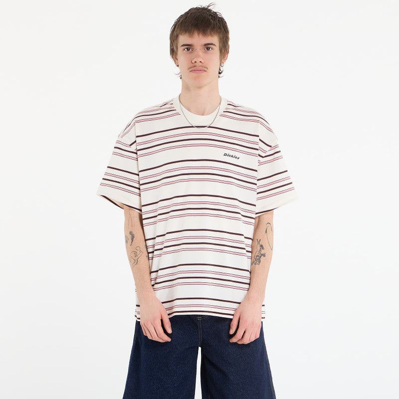 Dickies East Liberty Stripe Ss Tee Egret