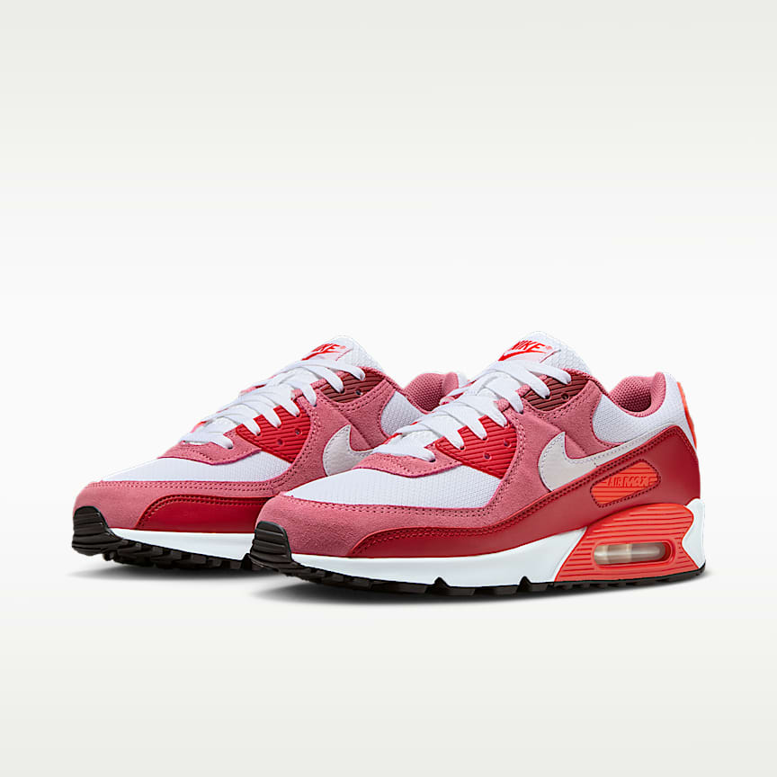 Nike Air Max 90 Peony/ White-Lt Crimson-Team Crimson