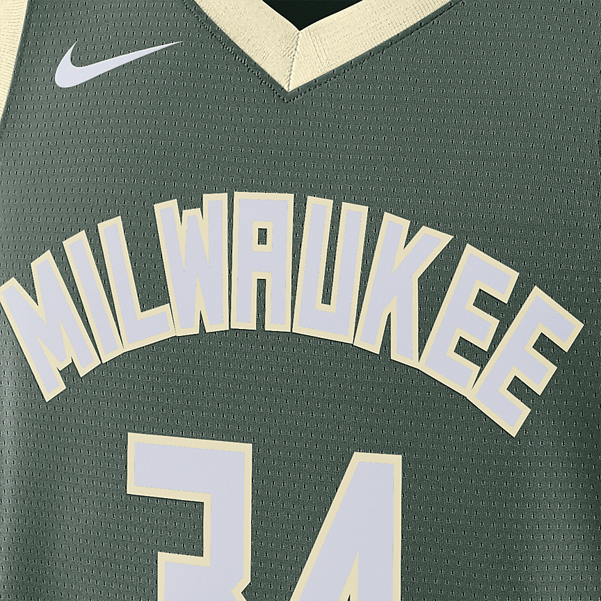 Nike Dri-FIT NBA Milwaukee Bucks Icon Edition Swingman Tank krepšinio marškinėliai