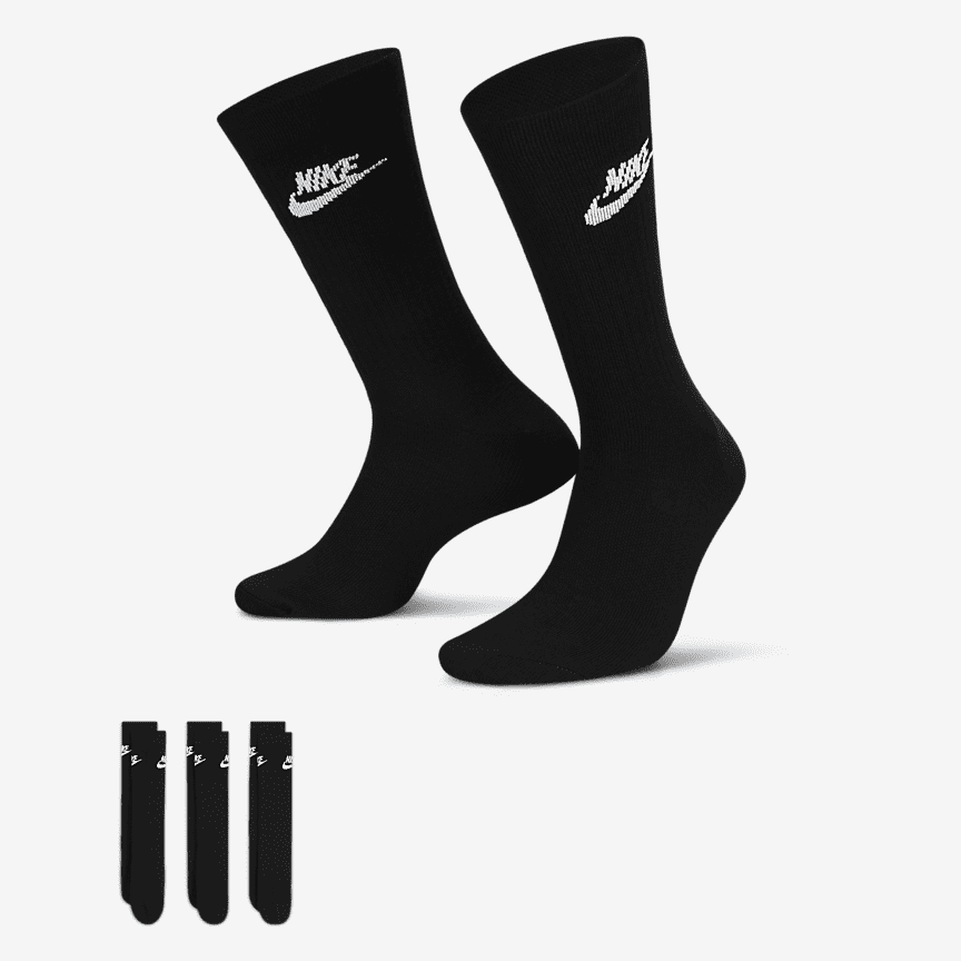 Nike Sportswear Everyday Essential Crew Socks 3 Pairs