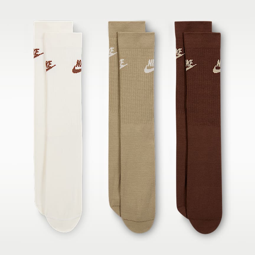 Nike Sportswear Everyday Essential Crew Socks 3-Pack Multi-Color