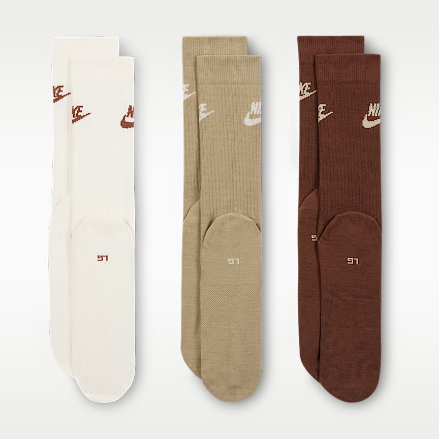 Nike Sportswear Everyday Essential Crew Socks 3-Pack Multi-Color