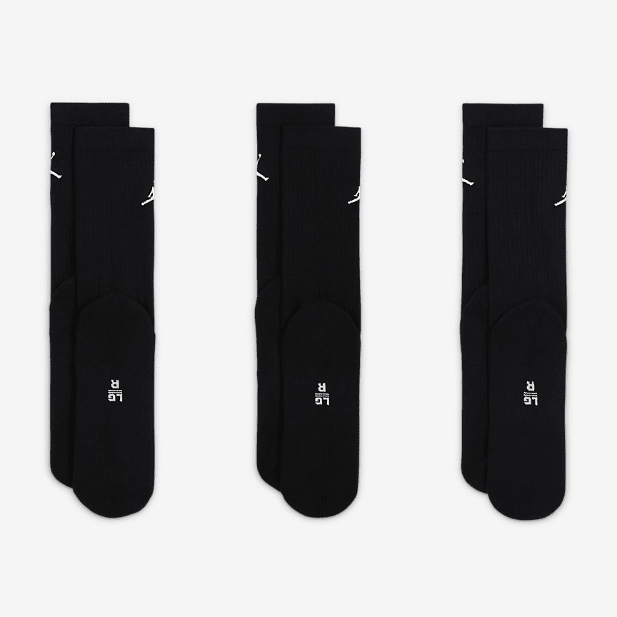 Jordan Everyday Crew Dri-Fit Kojinės (3 Poros)
