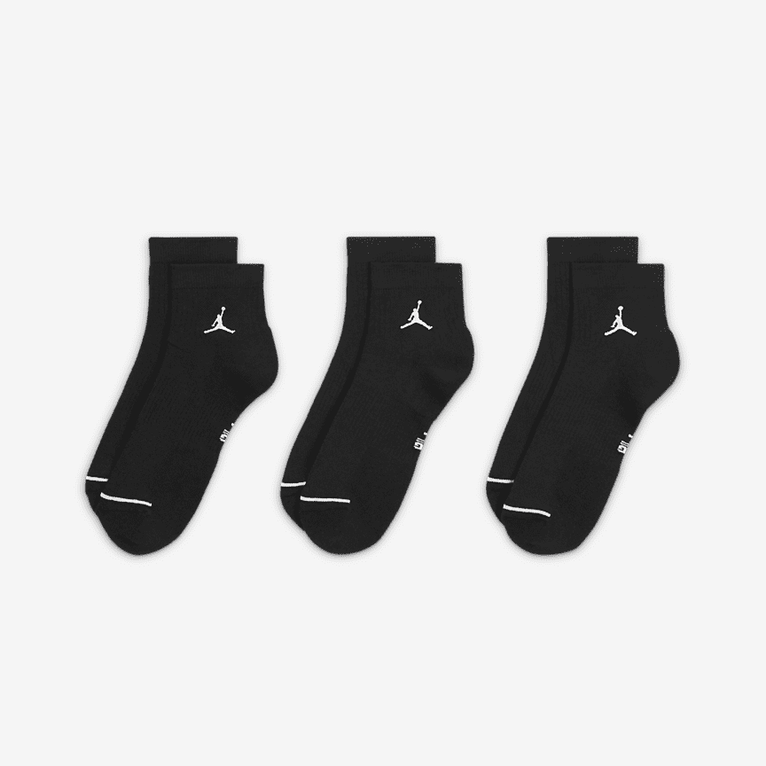 Jordan Everyday Ankle Dri-Fit Kojinės (3 Poros)