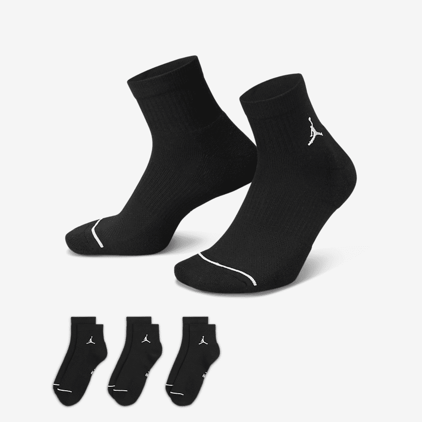 Jordan Everyday Ankle Dri-Fit Kojinės (3 Poros)