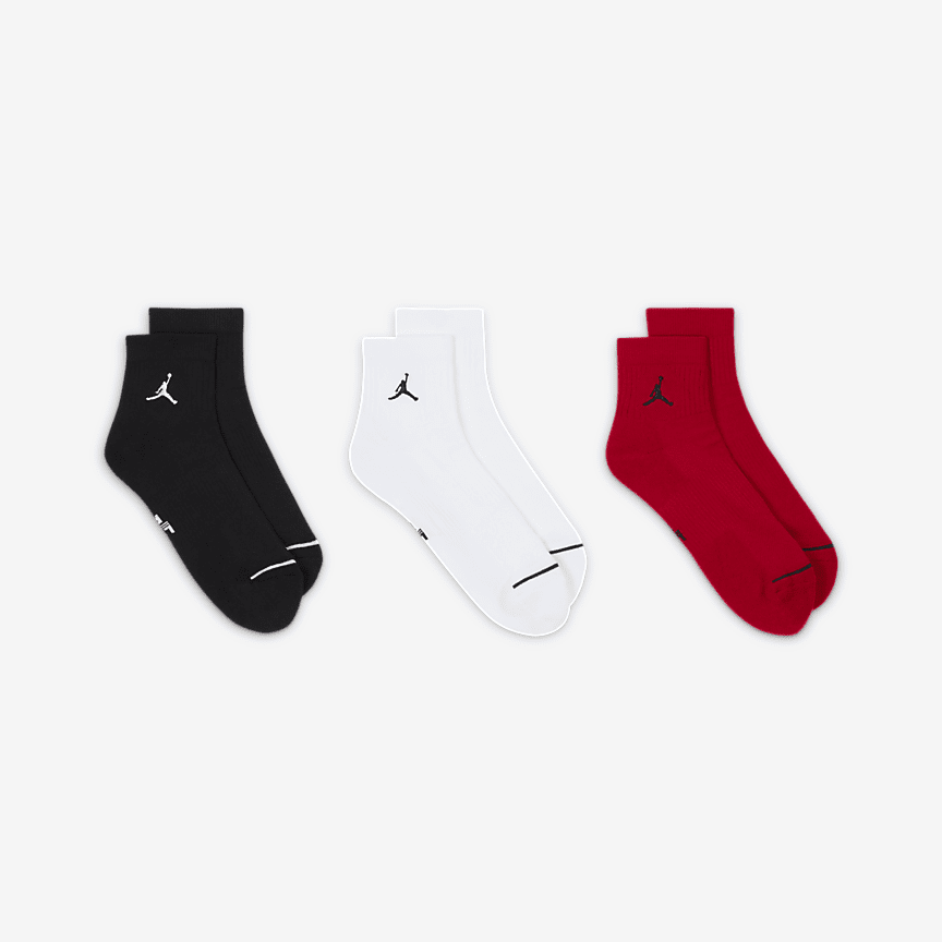 Jordan Everyday Ankle Dri-Fit Kojinės (3 Poros)
