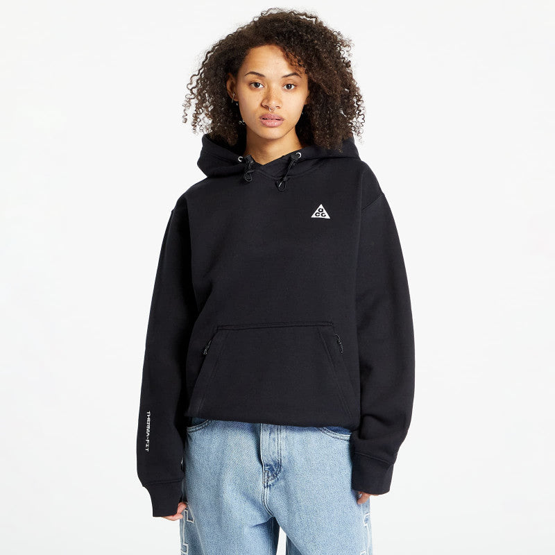 Nike ACG Therma-FIT Fleece Pullover Hoodie UNISEX Black/ Summit White/ Summit White