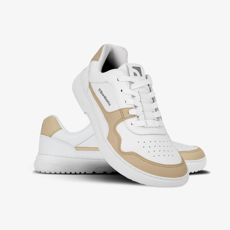 Barebarics Zing White & Cream Leather