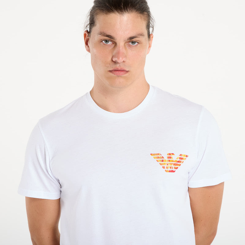 EA7 Emporio Armani Crew Neck T-Shirt White Print Eagle