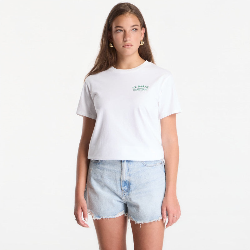 MC2 Saint Barth Emilie T-Shirt Tennis Court