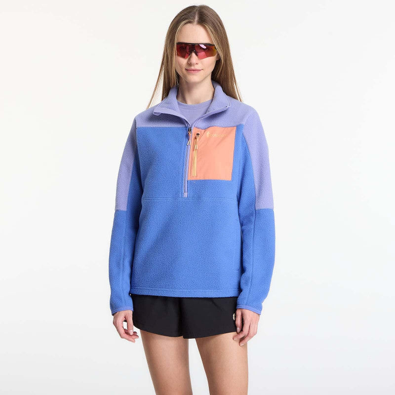 Cotopaxi W's Abrazo Fleece Half-Zip Jacket Aster and Azure