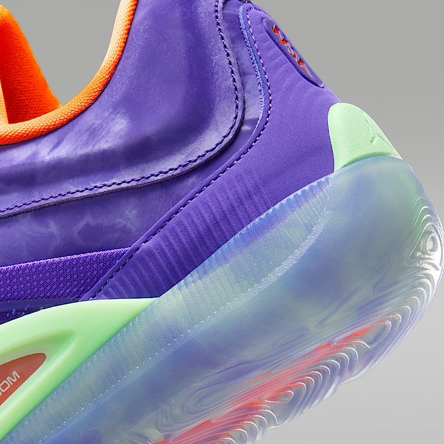 Jordan Zion 4 Court Purple/Psychic Purple/Vapor Green/Total Orange