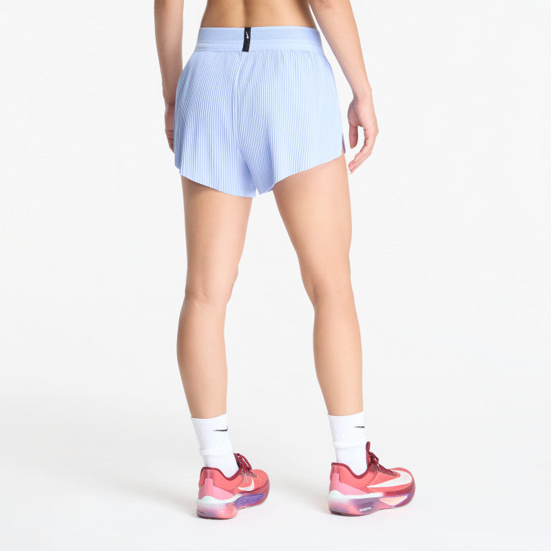 Nike AeroSwift Women's Dri-FIT ADV Mid-Rise 3" Brief-Lined Running Shorts Aluminum/ Black/ White/ Atomic Pink
