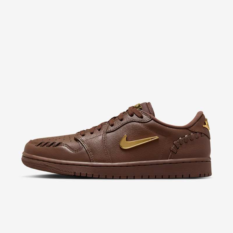 Air Jordan 1 Low Method of Make Cacao Wow/Metallic Gold-Cacao Wow