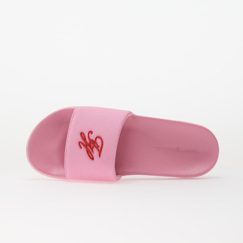 Tommy Hilfiger Script Pool Slide Rose Petal