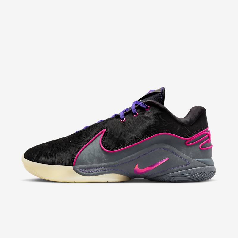 Nike LeBron XXII “Blacklight” Black/Laser Fuchsia-Dark Grey-Field Purple-Guava Ice